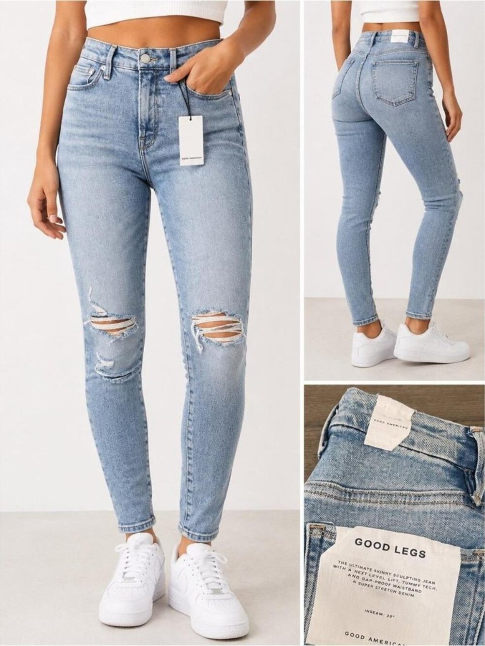 GOOD AMERICAN Women's Blue Jeans